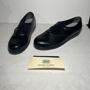 SAS Women's Whisper Black Comfort Walking Shoes Size 9 N With Extra Laces